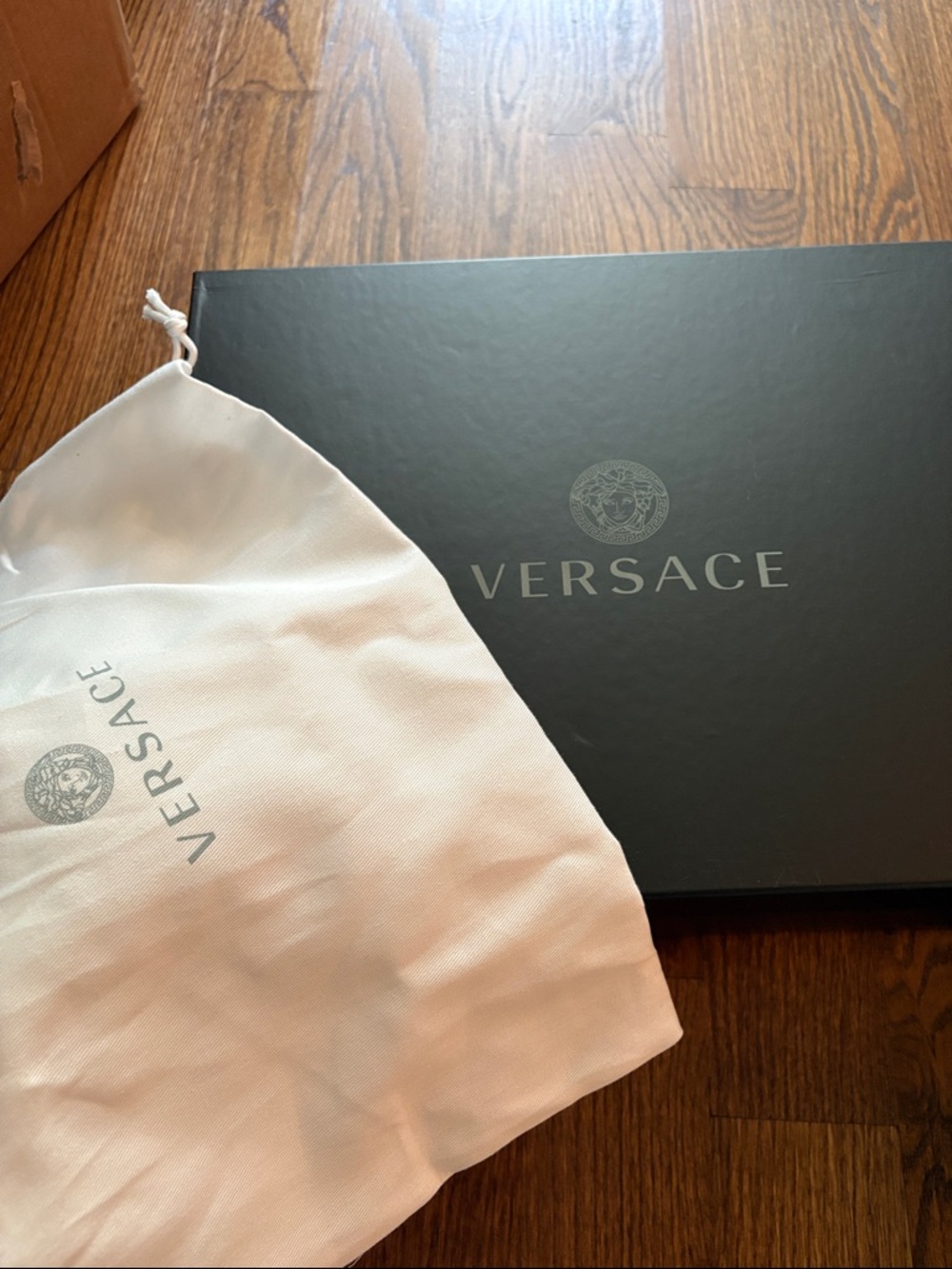 Versace Lime Green Teal Pink Greek Key Sneakers NWT dust bag and box - Picture 3 of 10